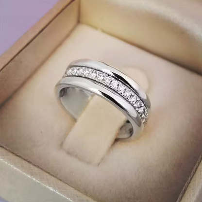 Anello - Oro e argento con diamanti